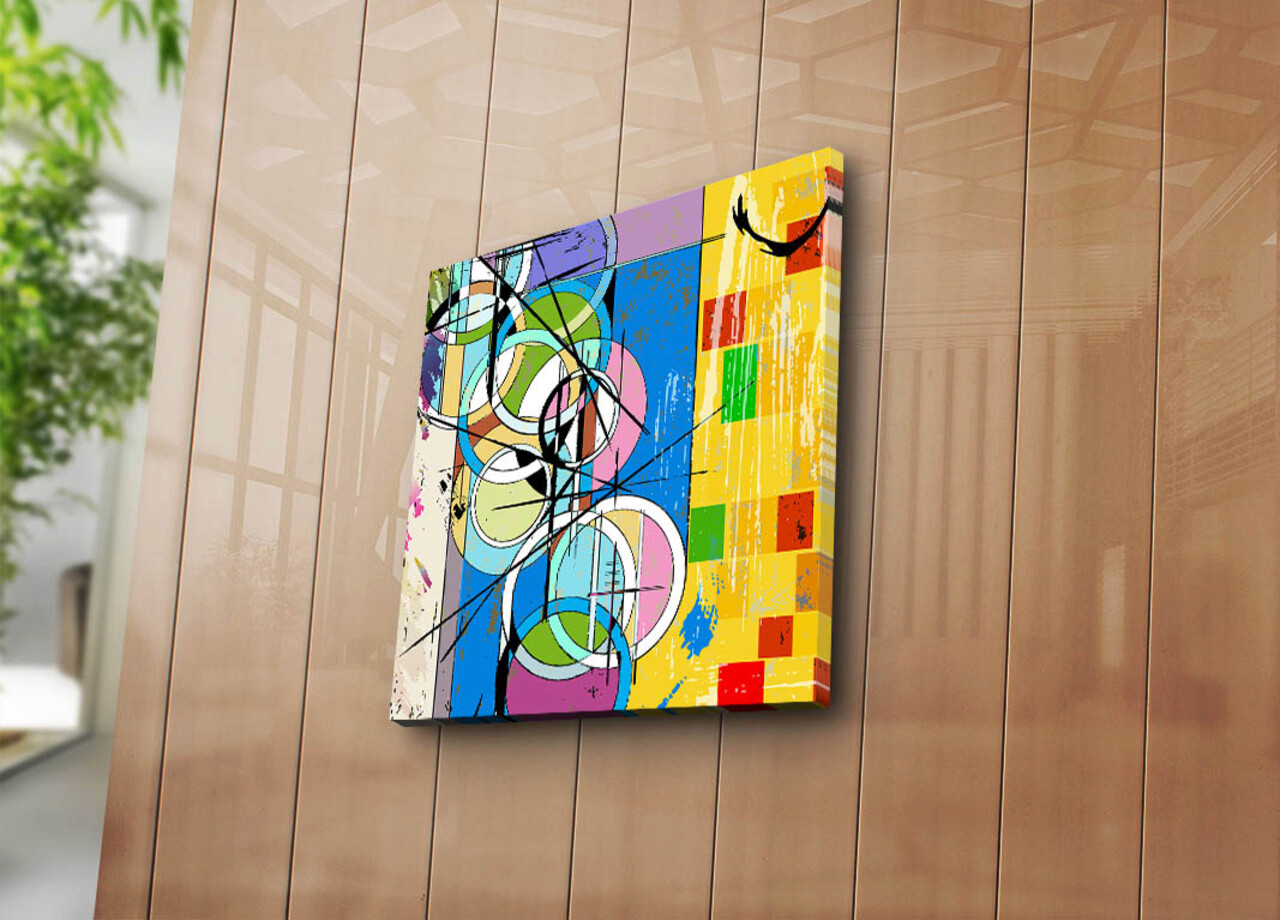 Tablou decorativ, 4545K-104, Dimensiune: 45 x 45 cm, Multicolor - imagine 5